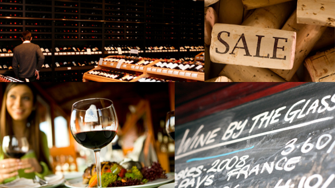 Wine Sales collage